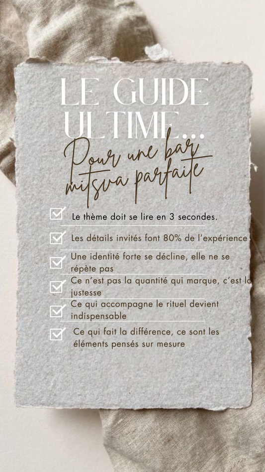 Le guide ultime pour une bar mitsva parfaite
