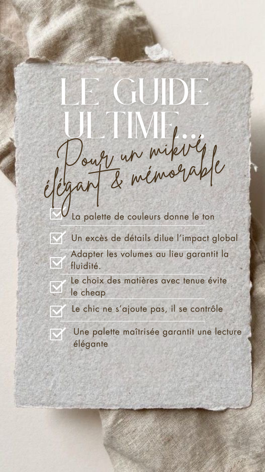 Le guide ultime pour un mikvé élégant & mémorable